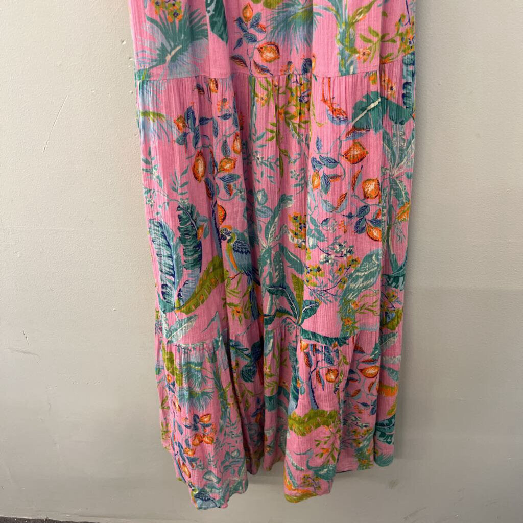 Banjanan Pink Maxi Floral Dress