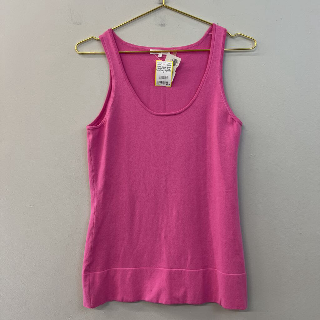 Minnie Rose Pink Tank Top Large