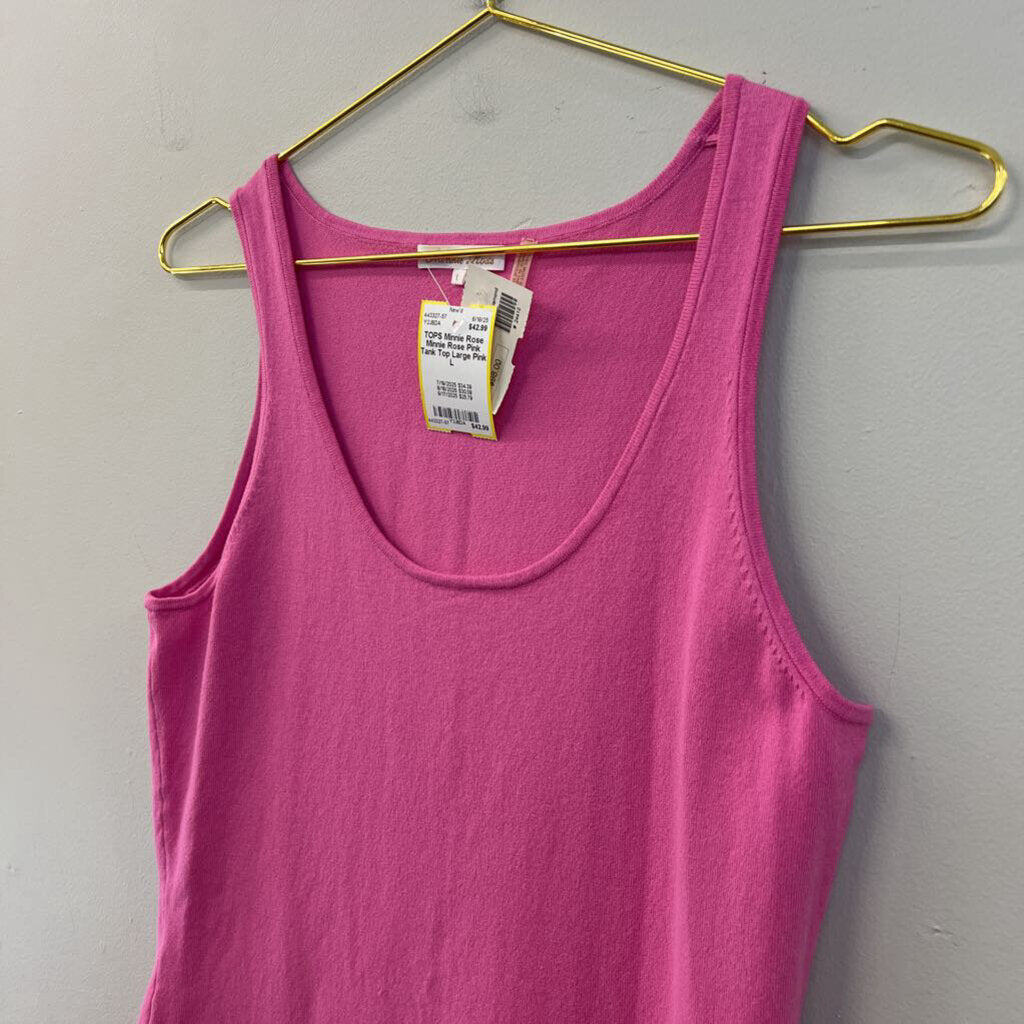 Minnie Rose Pink Tank Top Large