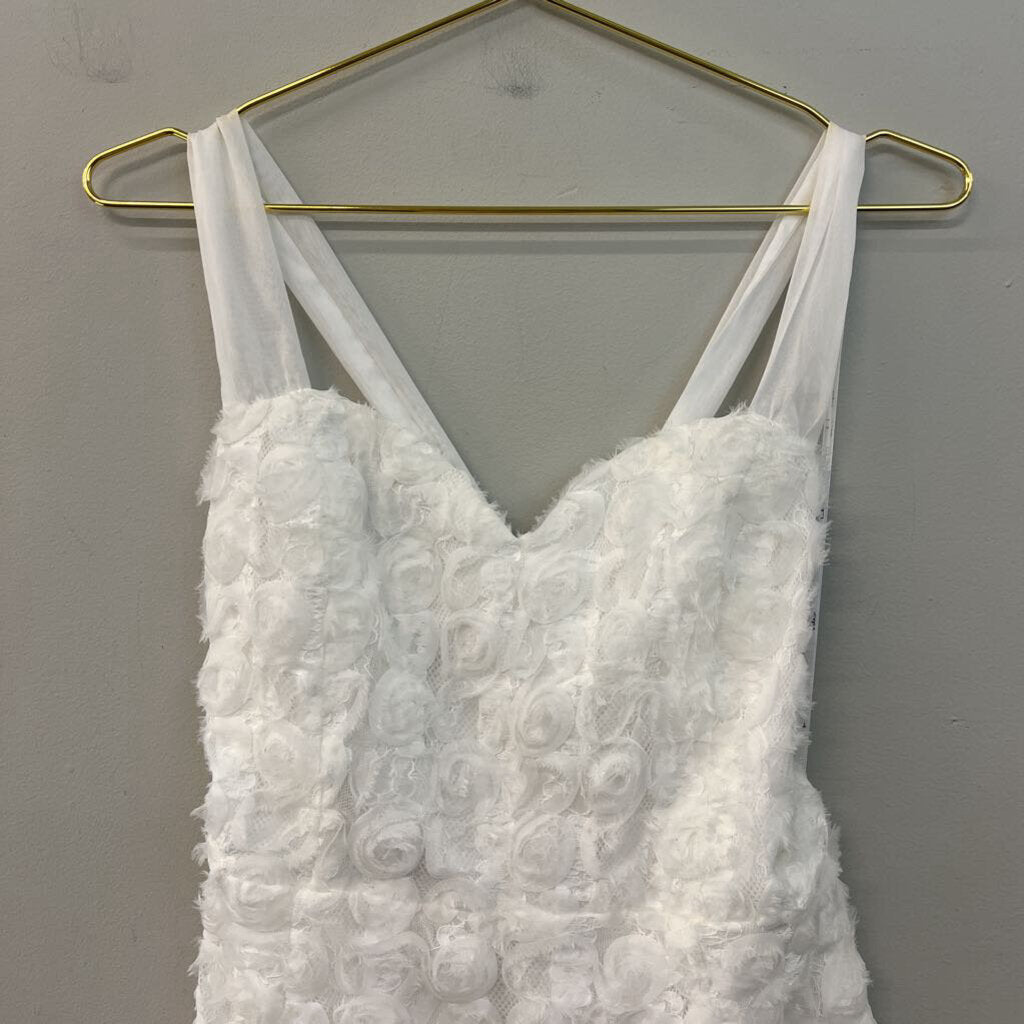Lulus White Rosette Dress Large