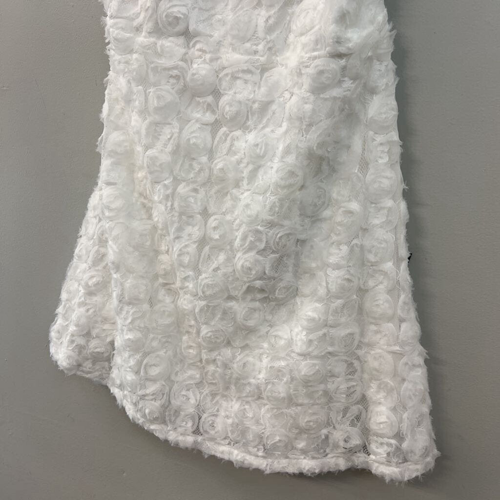 Lulus White Rosette Dress Large