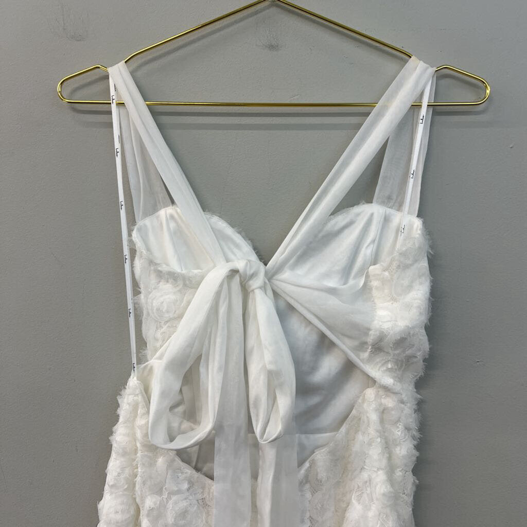 Lulus White Rosette Dress Large
