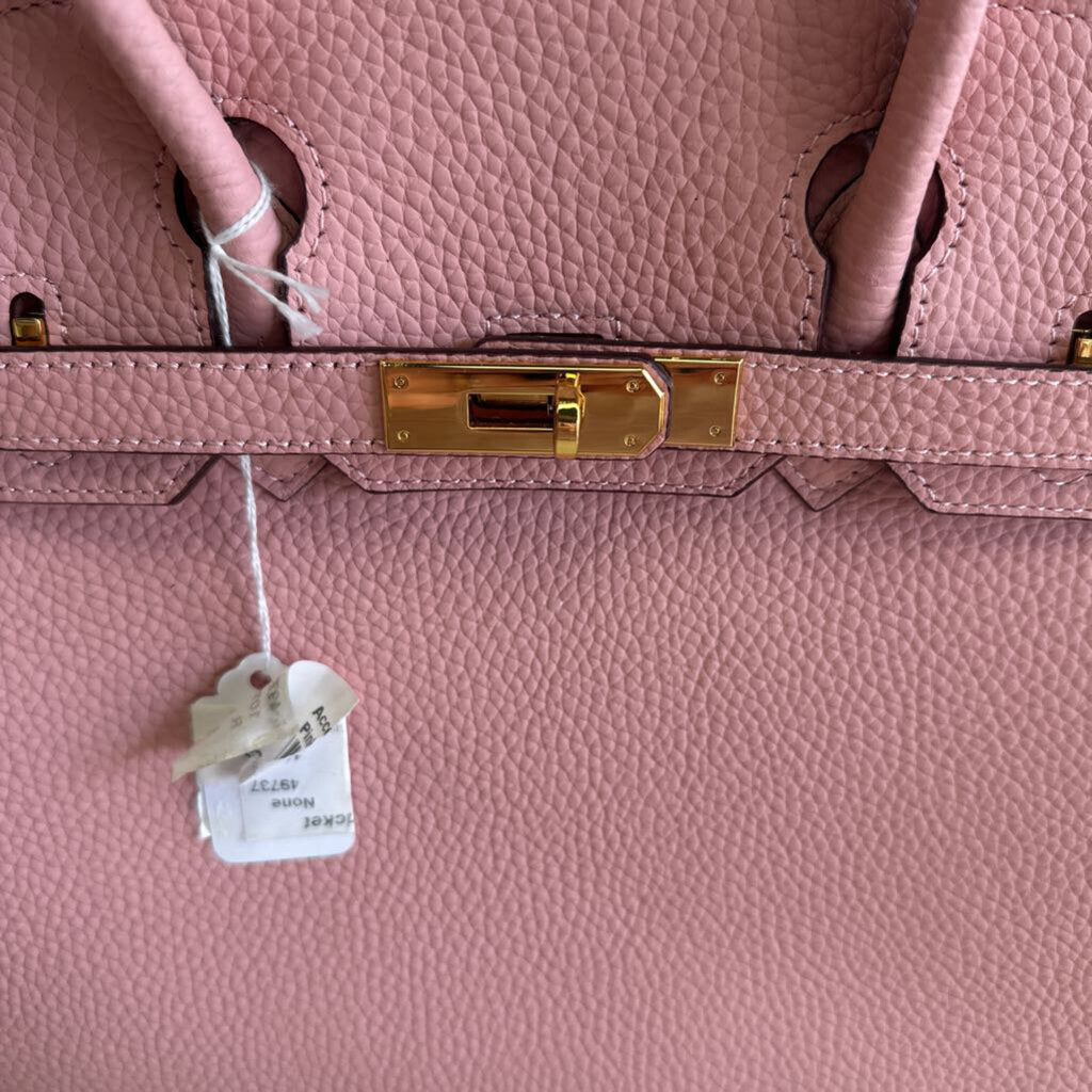 Pink Pebbled Leather Purse