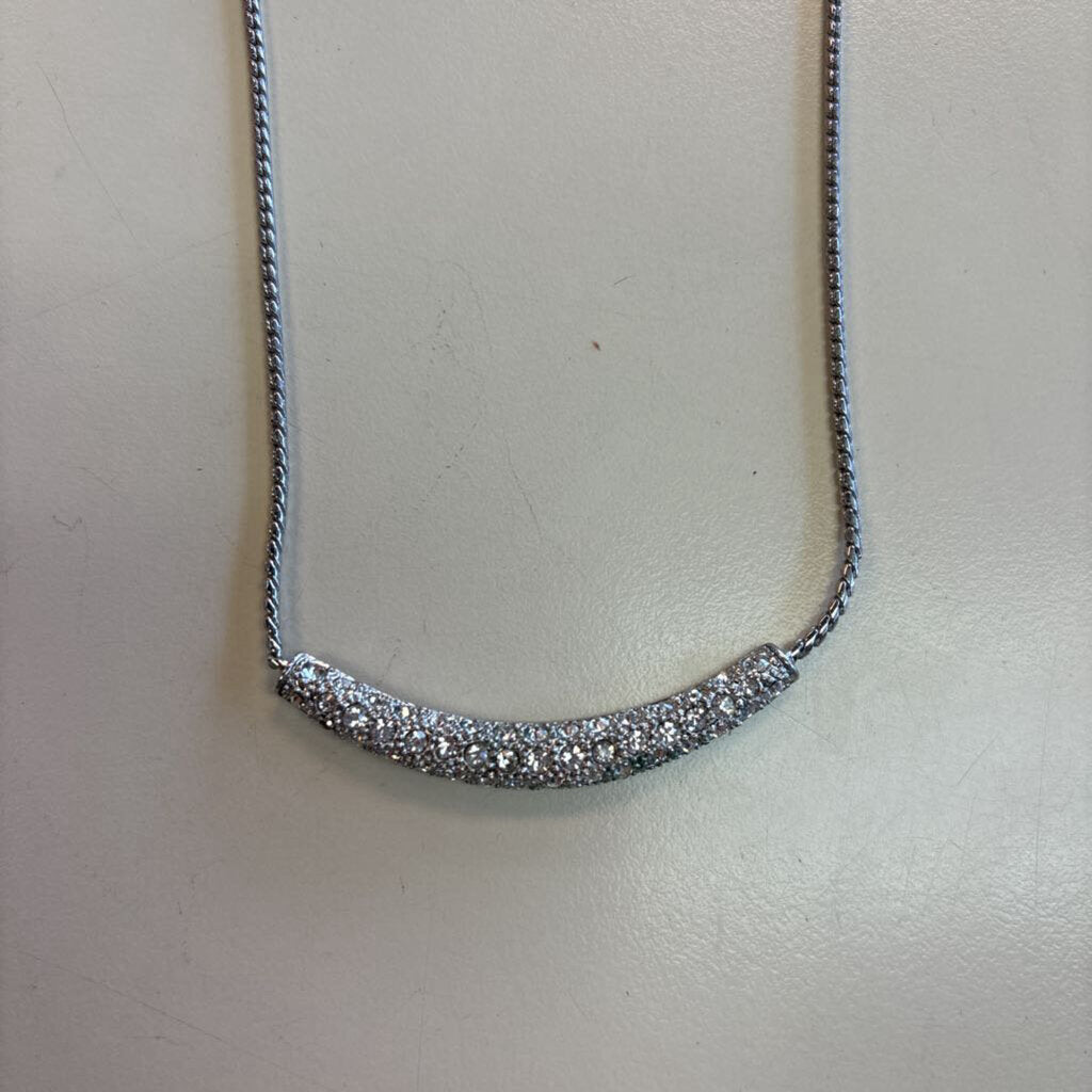Rhinestone Bar Necklace