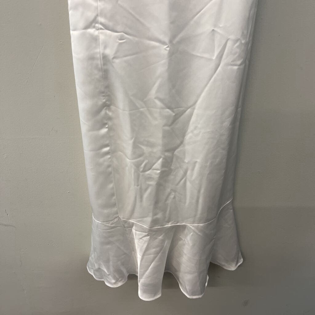Show Me Your Mumu White Silky Tie Strap Maxi Dress Extra Large