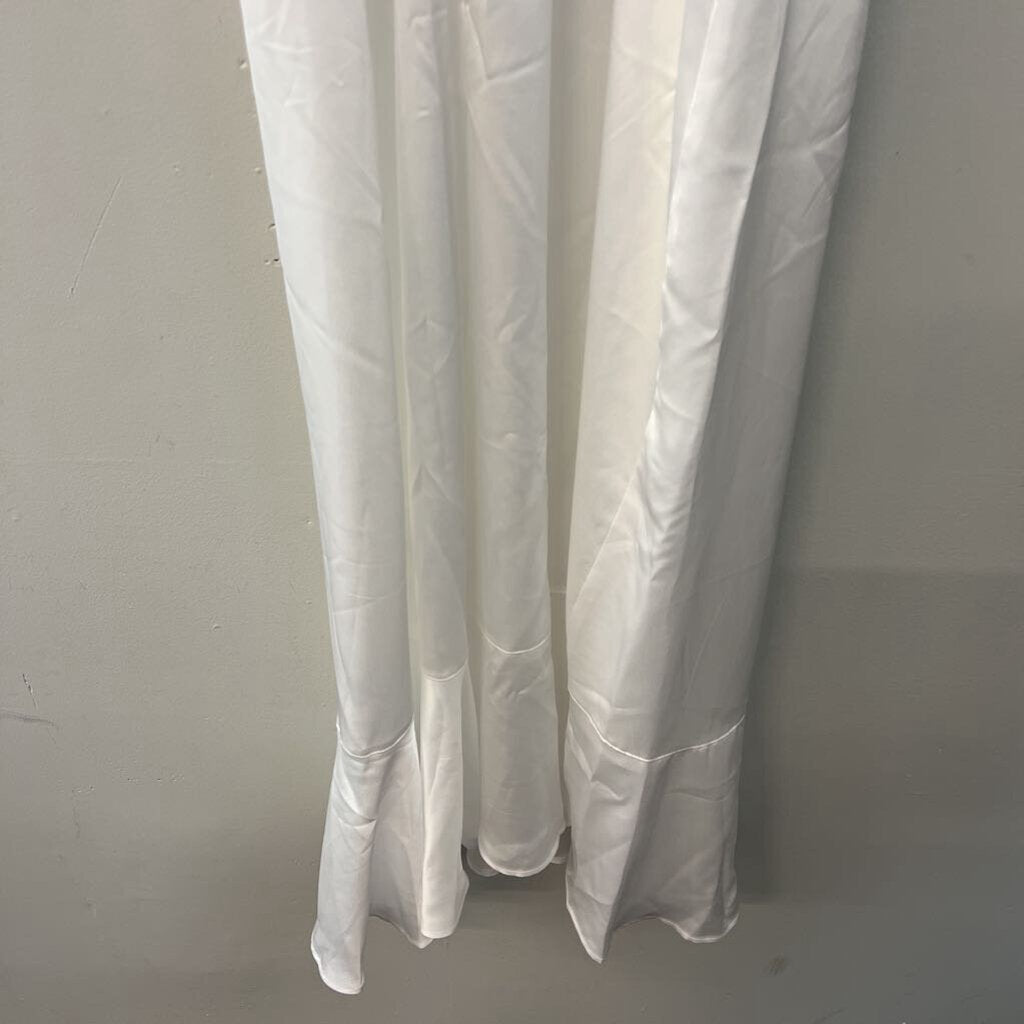 Show Me Your Mumu White Silky Tie Strap Maxi Dress Extra Large