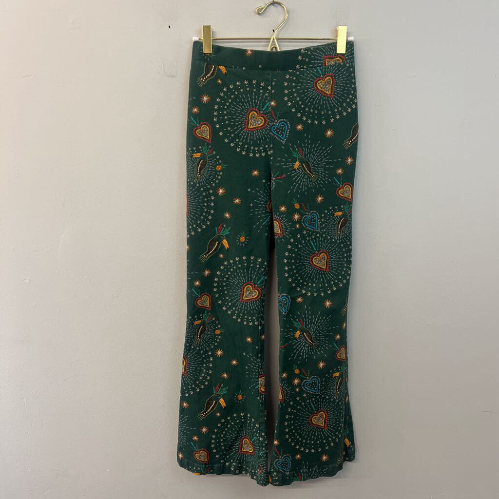 Farm Rio Green/ Multi Fernanda Print Pull On Pants Extra Small