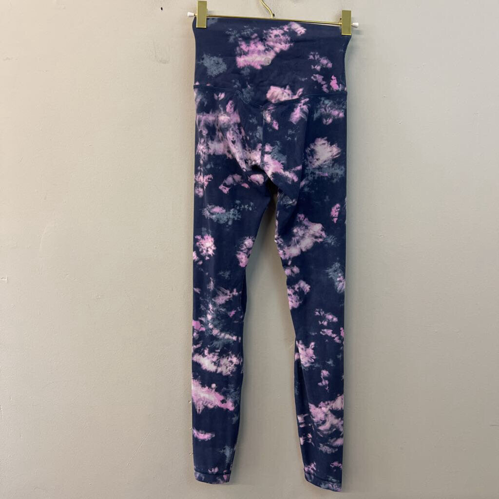 Lululemon Blue/ Purple Tie Dye Full Length Leggings 2