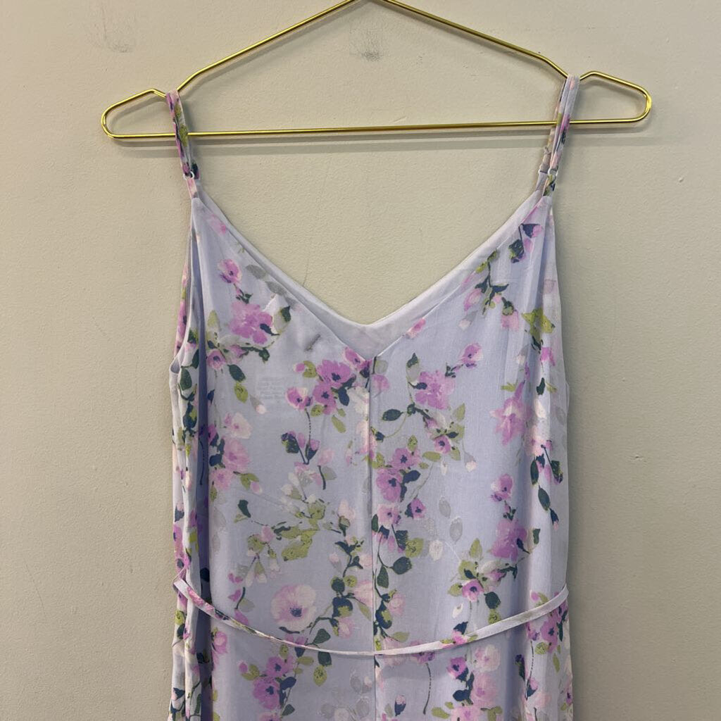 Altar'd State Blue/ Purple Flower Print Maxi Dress Medium