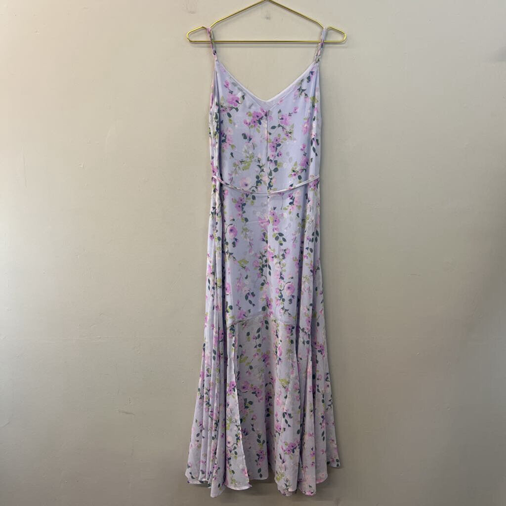 Altar'd State Blue/ Purple Flower Print Maxi Dress Medium