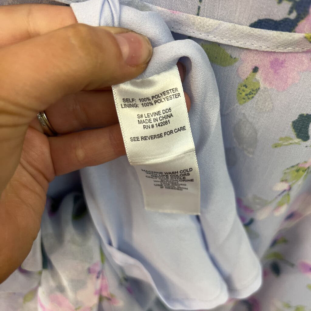 Altar'd State Blue/ Purple Flower Print Maxi Dress Medium