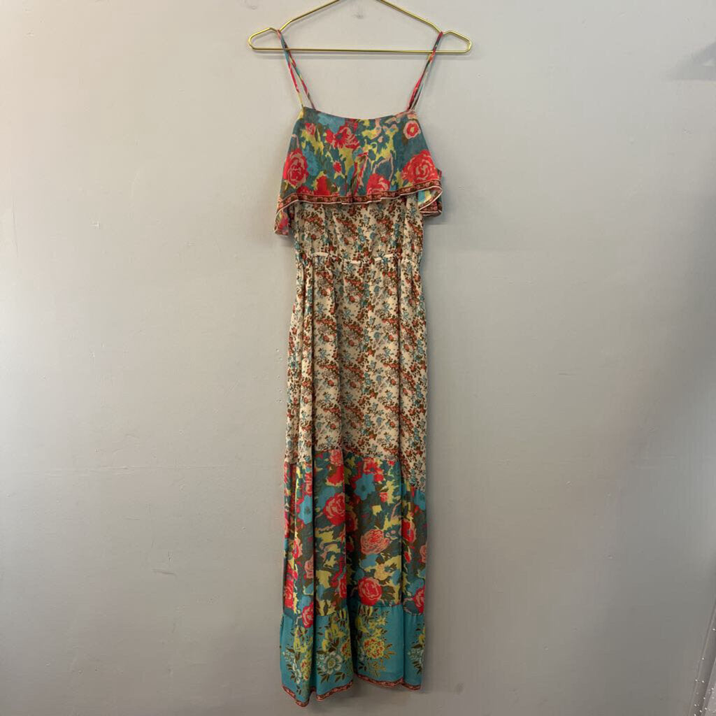 Joie Cream/ Multi Print Maxi Dress Extra Small