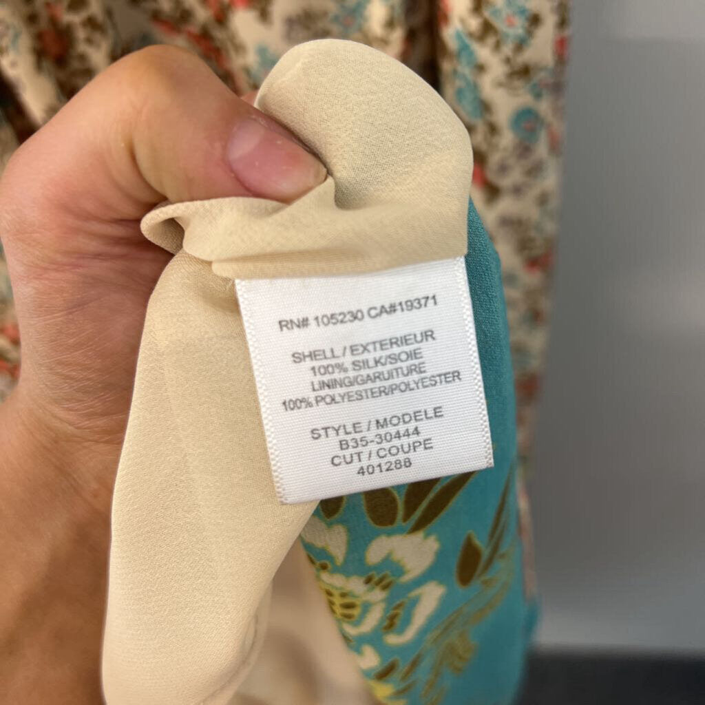 Joie Cream/ Multi Print Maxi Dress Extra Small