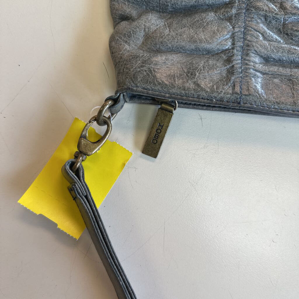 Hobo Green Leather Wristlet Purse