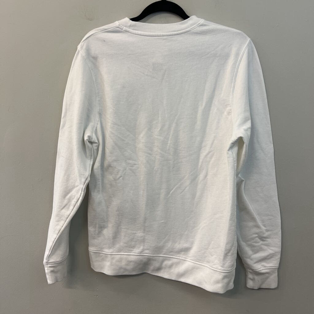 Make Market White/ Black Silly Graphic Long Sleeve Pullover Medium
