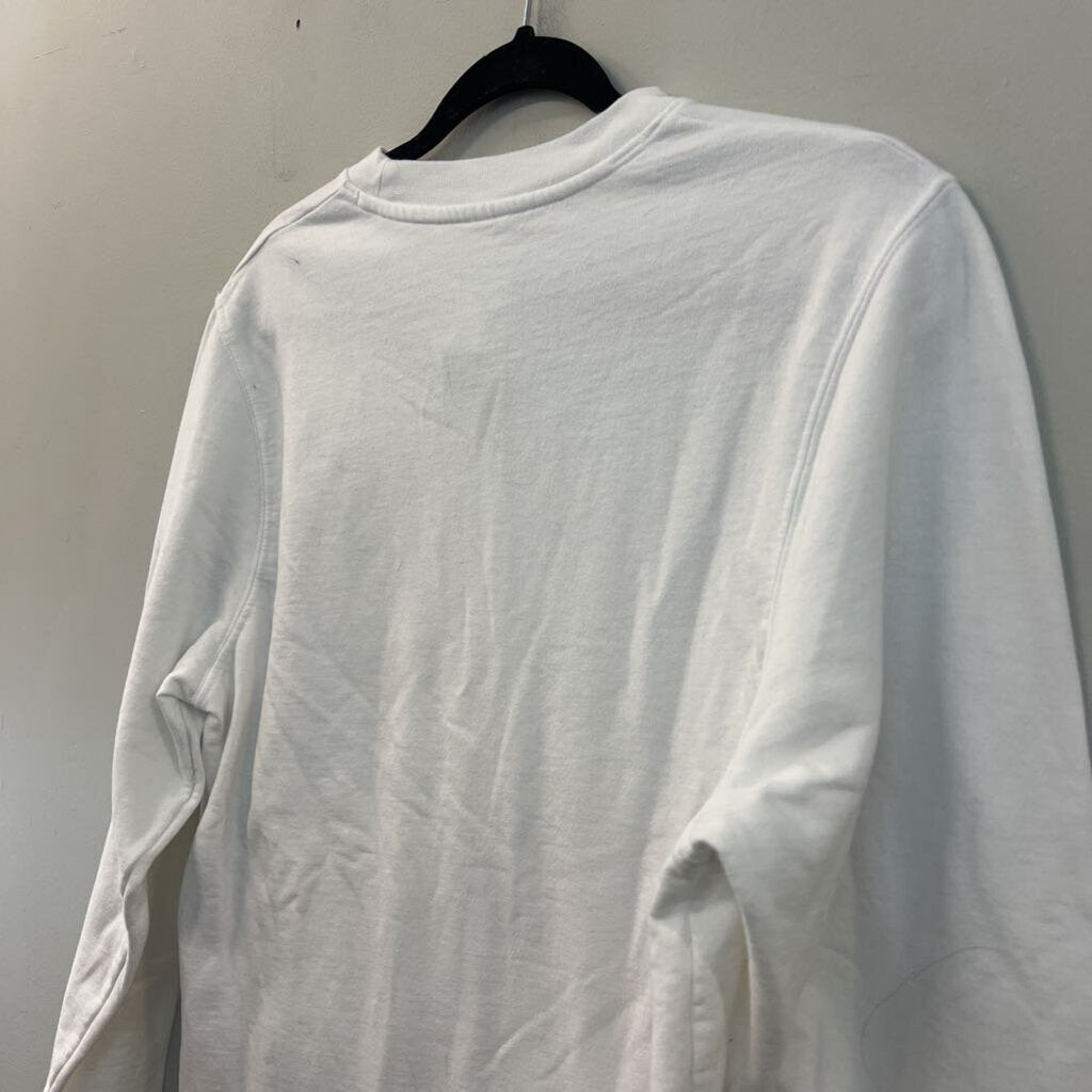 Make Market White/ Black Silly Graphic Long Sleeve Pullover Medium