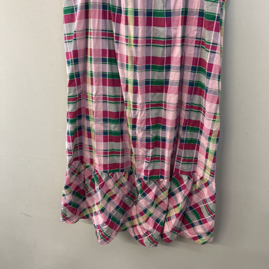 Torrid Pink/ Multi Plaid Print Midi Dress 0