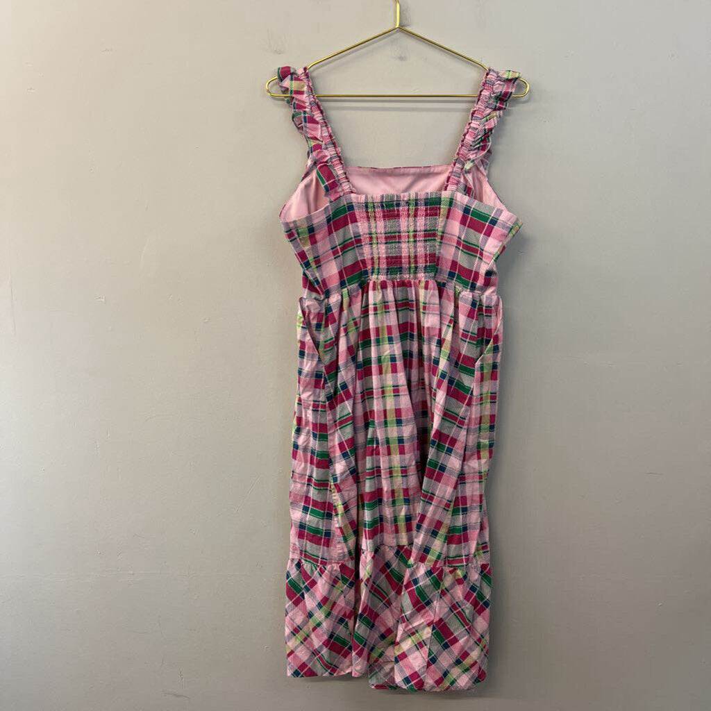 Torrid Pink/ Multi Plaid Print Midi Dress 0