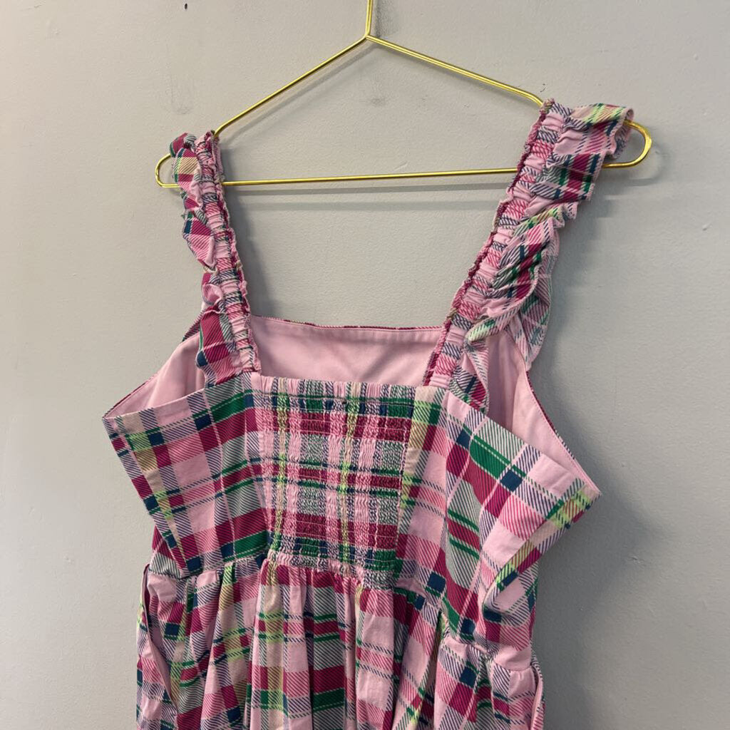 Torrid Pink/ Multi Plaid Print Midi Dress 0
