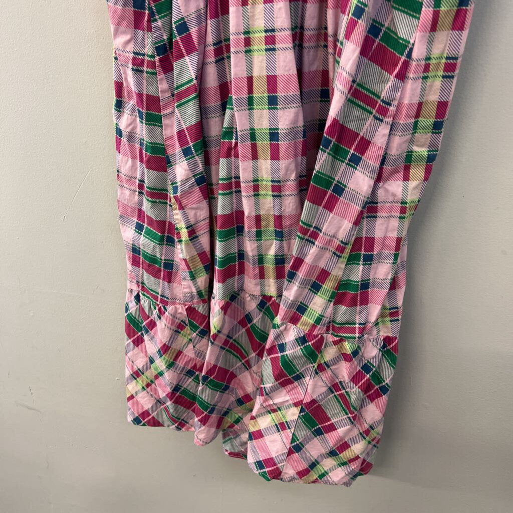 Torrid Pink/ Multi Plaid Print Midi Dress 0