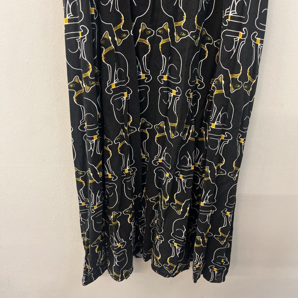 Black Friday Black Car Print Midi Dress 18