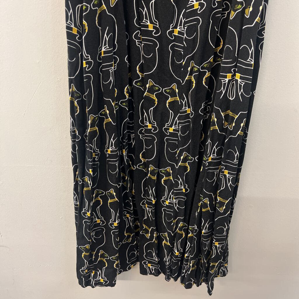 Black Friday Black Car Print Midi Dress 18