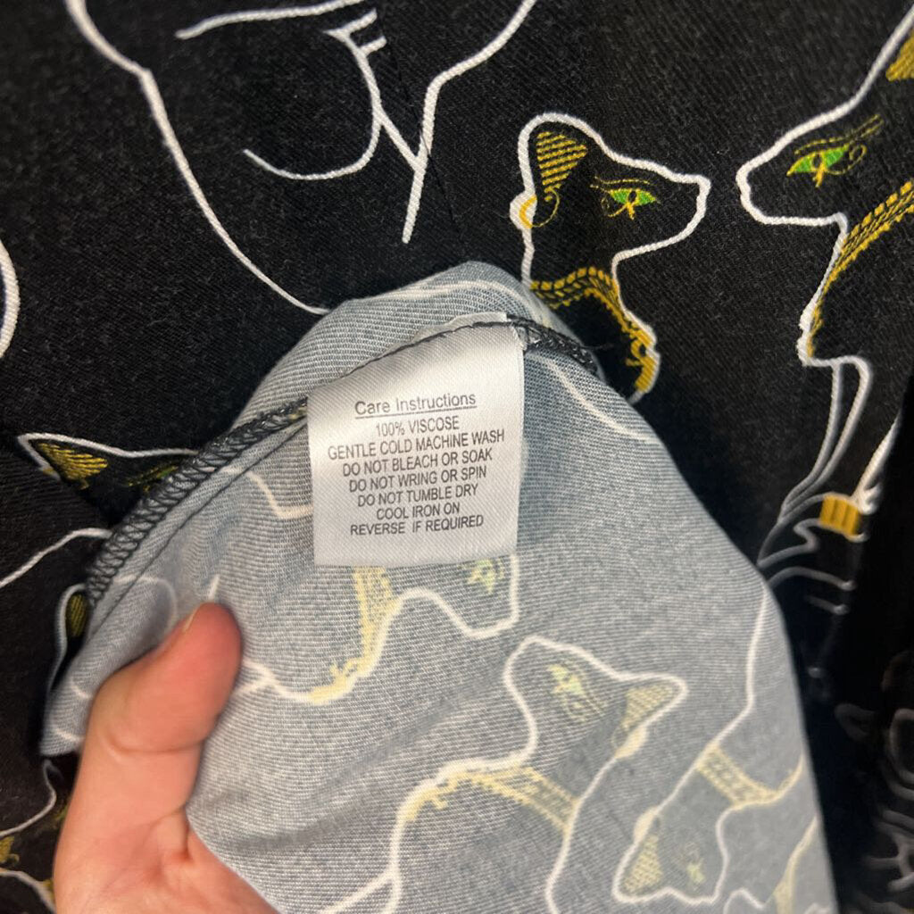 Black Friday Black Car Print Midi Dress 18