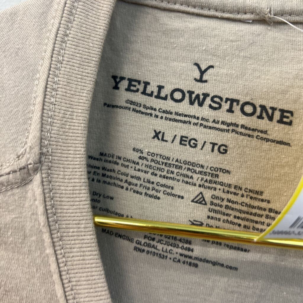Yellowstone Brown Short Sleeve Graphic Tee Extra Large