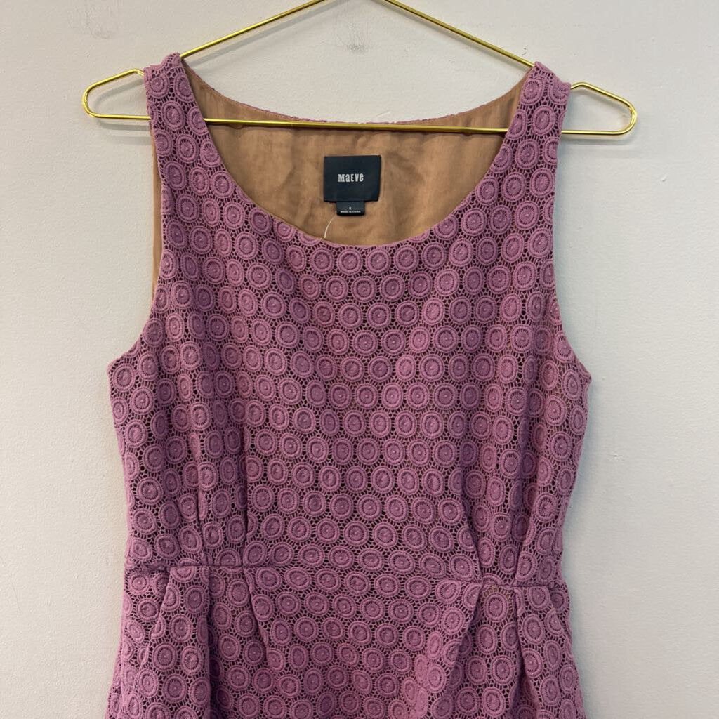 Maeve Purple Lace Tank Dress 8