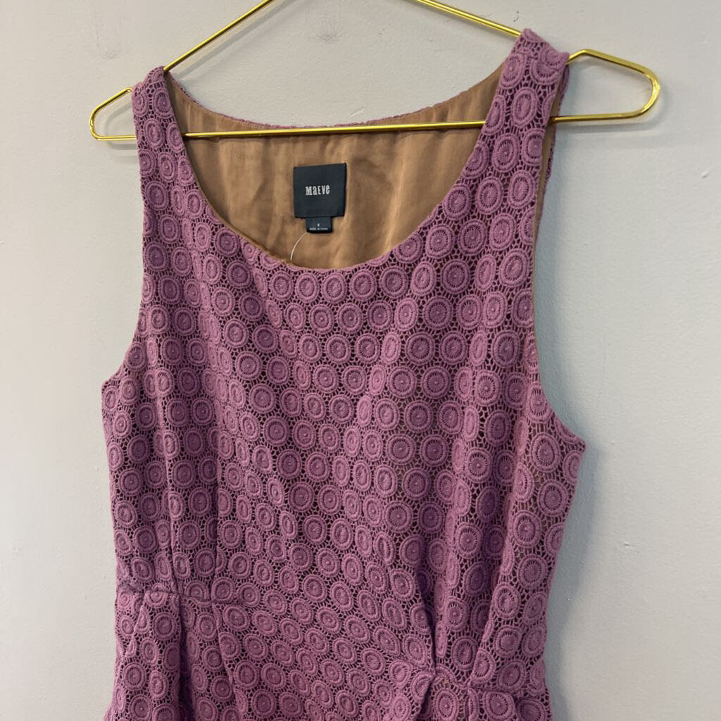 Maeve Purple Lace Tank Dress 8