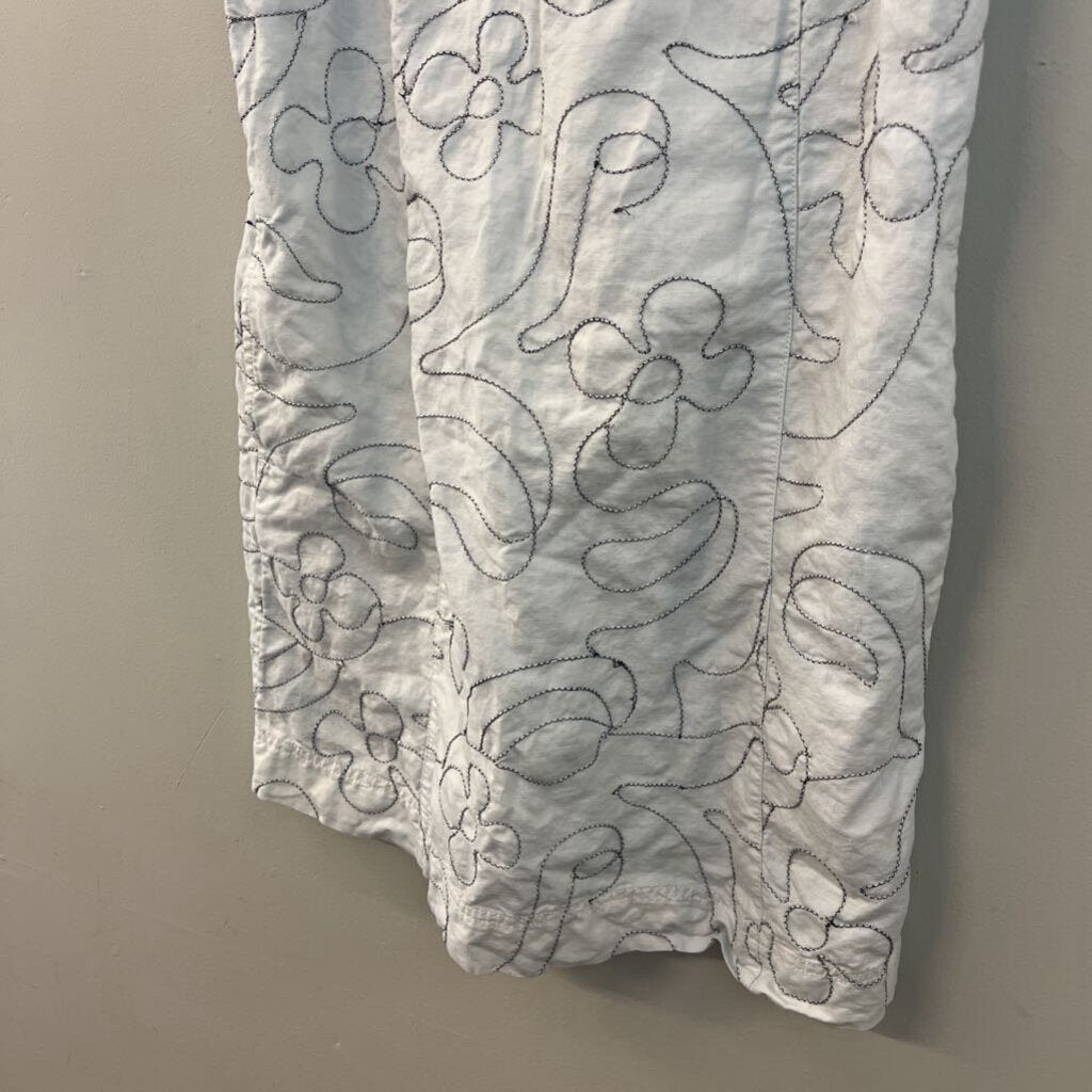 Madewell Blue Embroidered Flower Dress 2