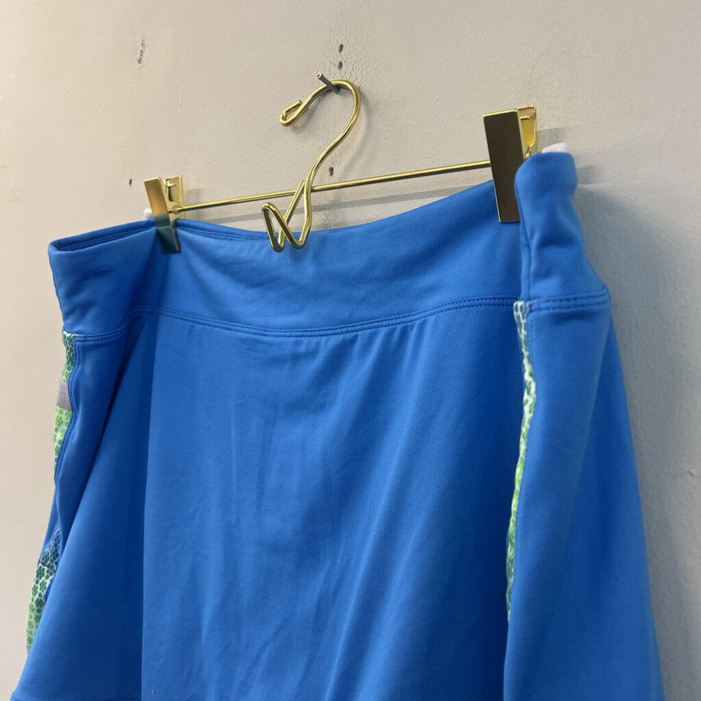 Nike Blue/ Green Flower Edge Skort Extra Large