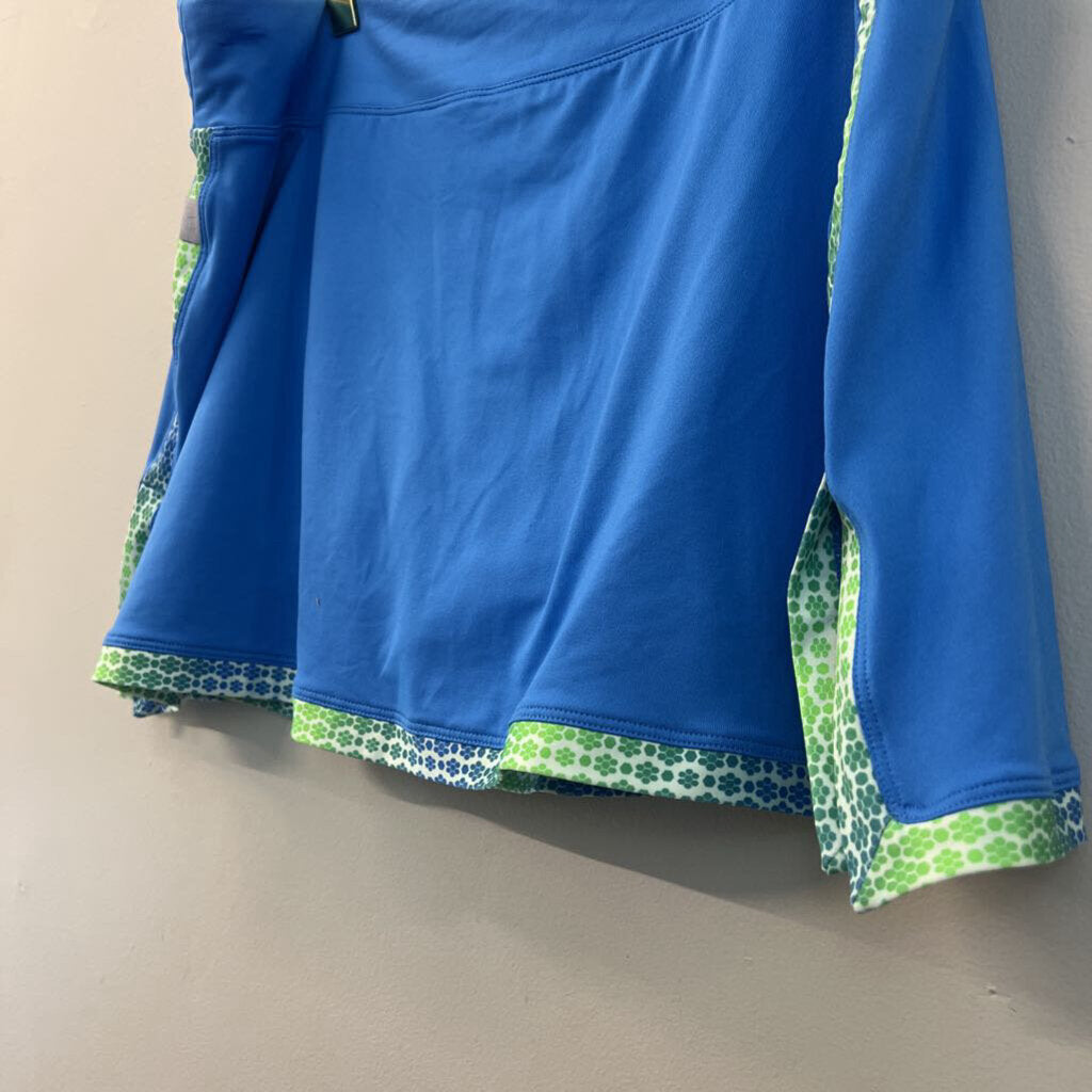 Nike Blue/ Green Flower Edge Skort Extra Large