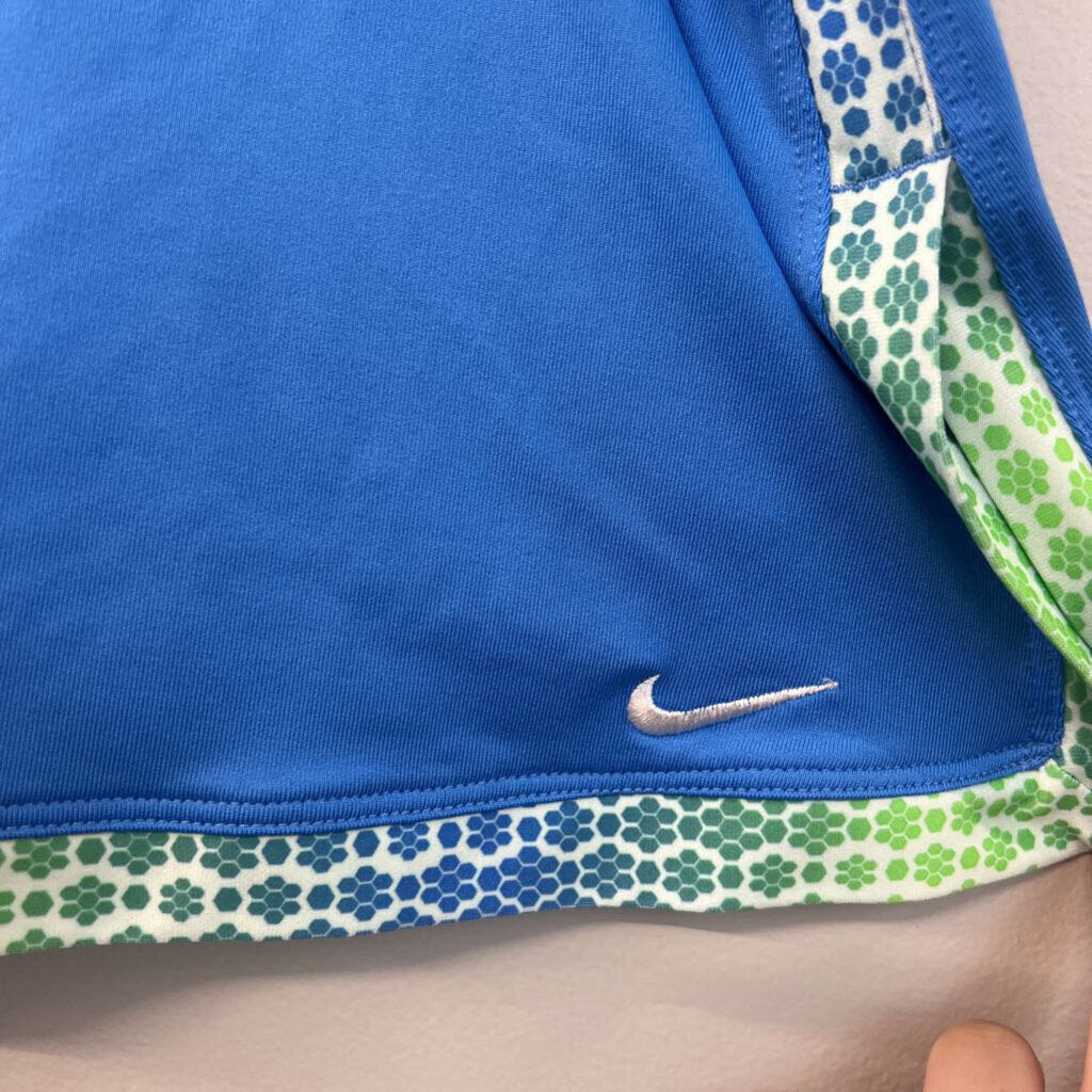 Nike Blue/ Green Flower Edge Skort Extra Large