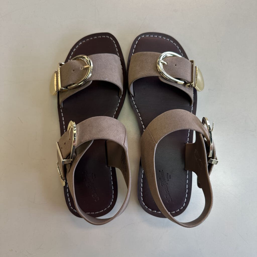 Universal Thread Brown Double Strap Sandals 6