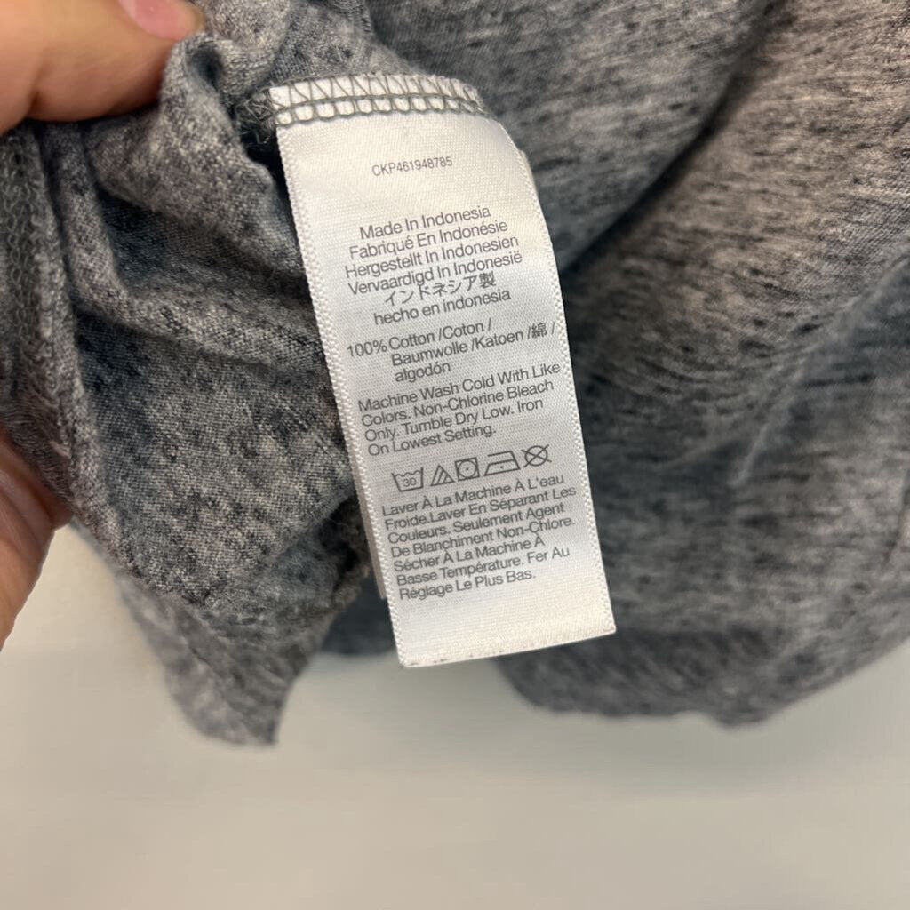 Madewell Grey V Neck Short Sleeve Top Small