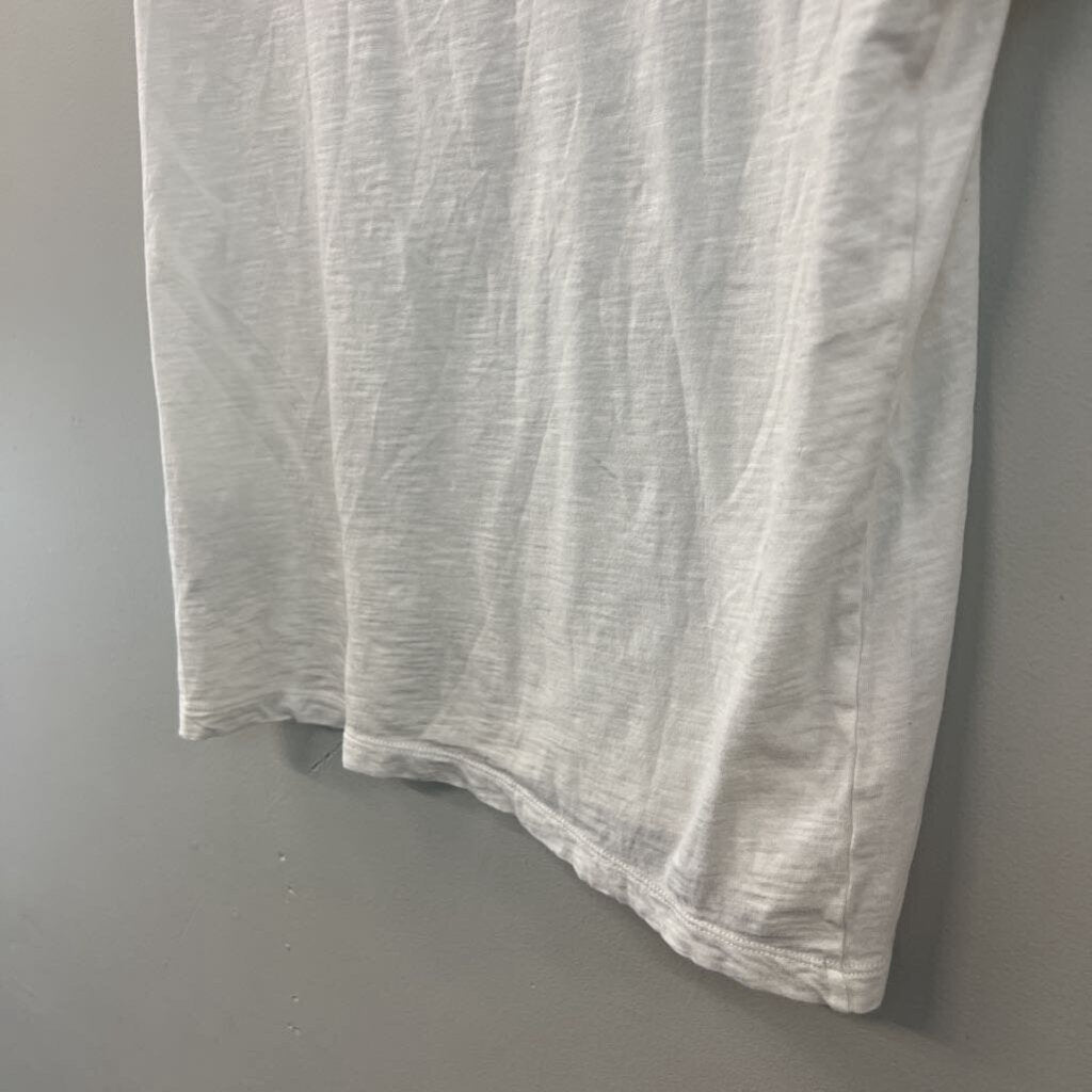Madewell White V Neck Short Sleeve Top Small