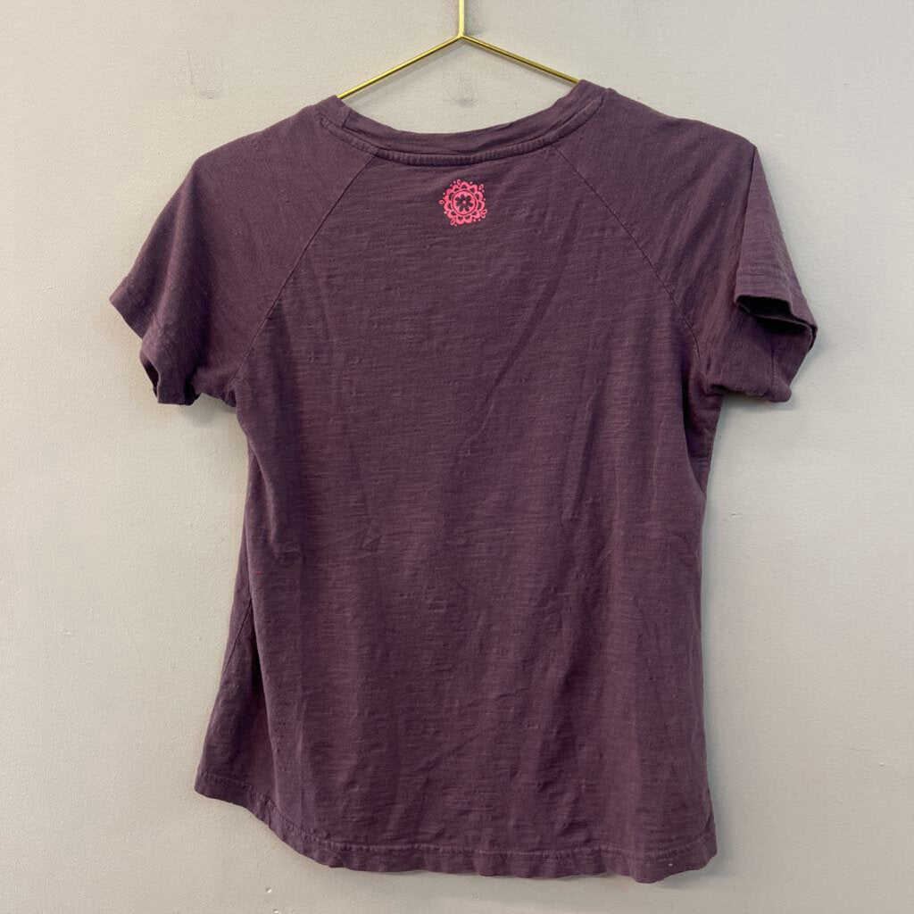 Natural Life Purple/ Multi Short Sleeve Graphic Tee Small