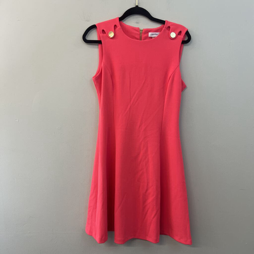 Calvin Klein Bright Pink Sleeveless Dress 8
