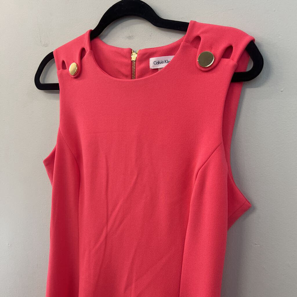 Calvin Klein Bright Pink Sleeveless Dress 8