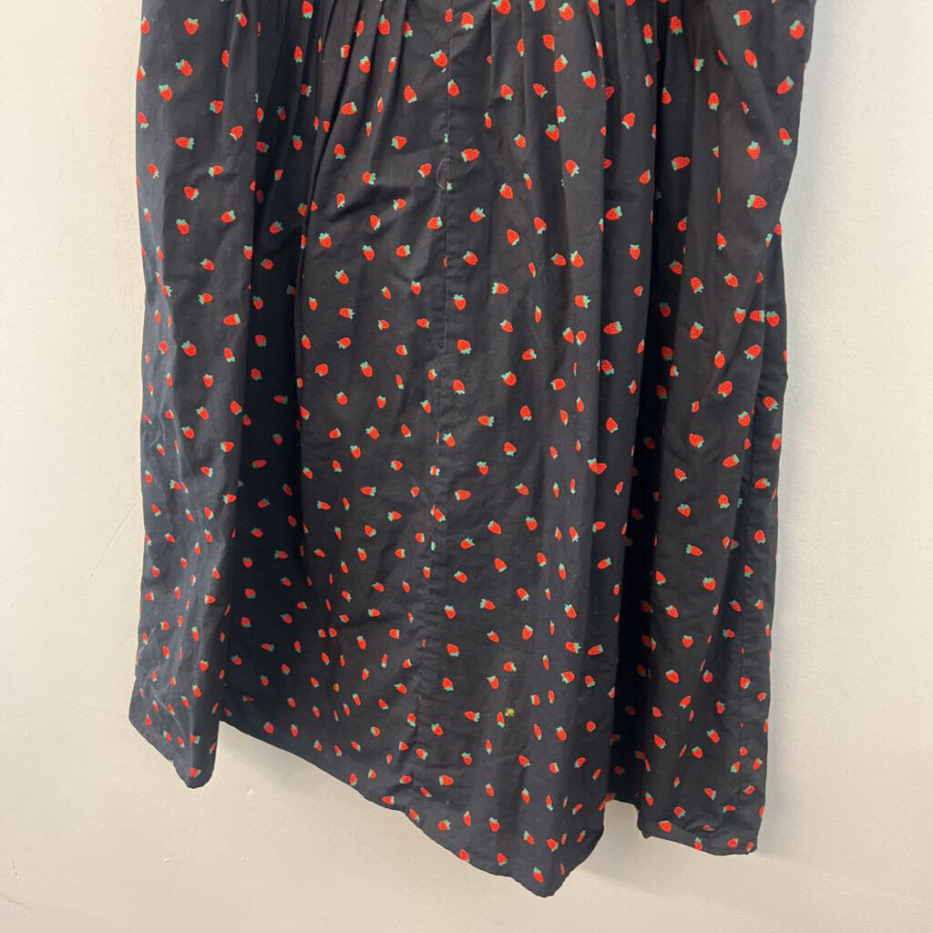 Madewell Black Strawberry Print Dress 6
