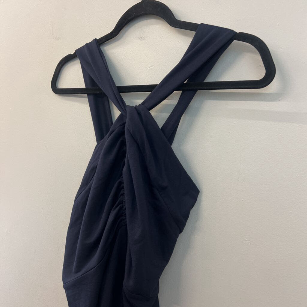 Cabi Navy Halter Neck Dress Large