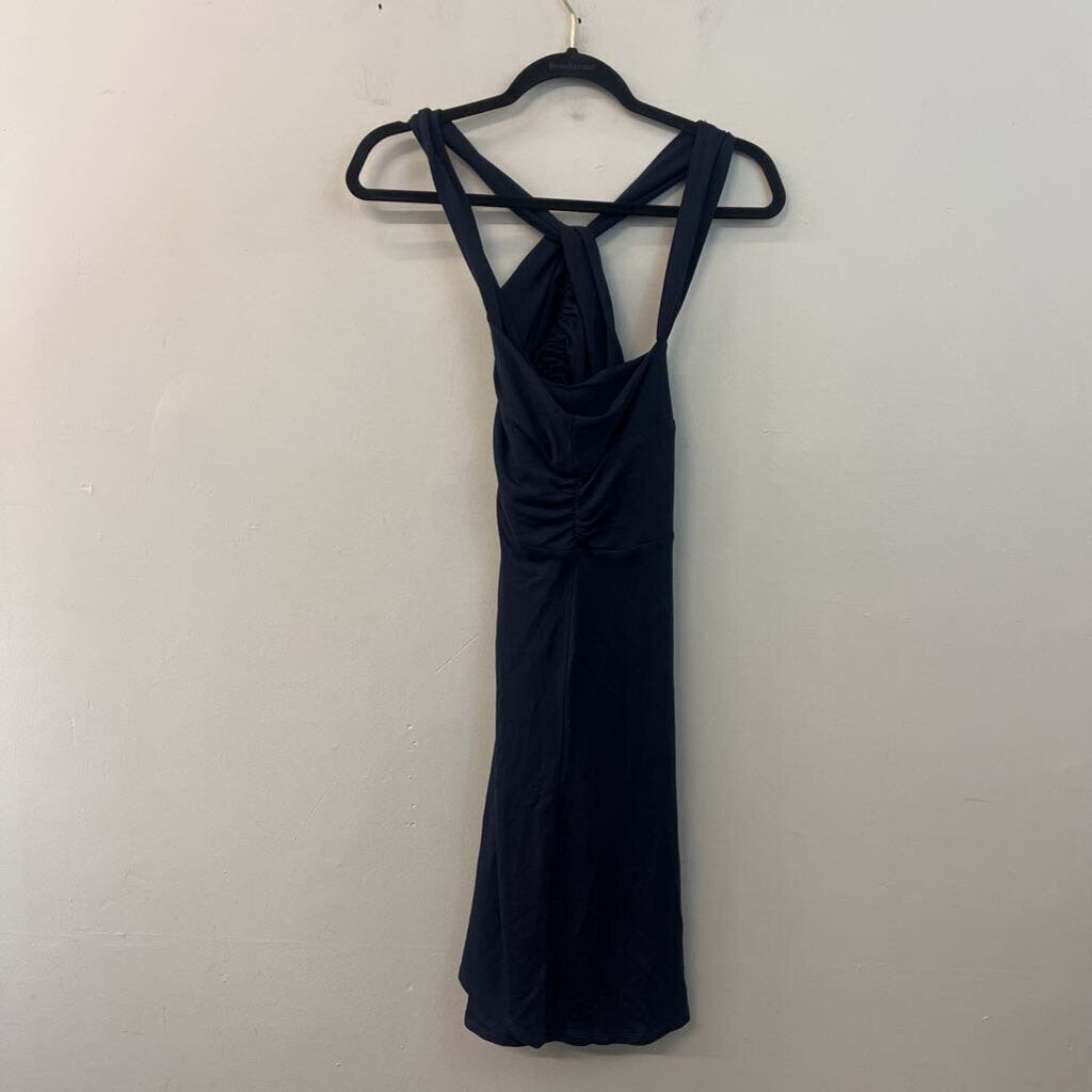 Cabi Navy Halter Neck Dress Large
