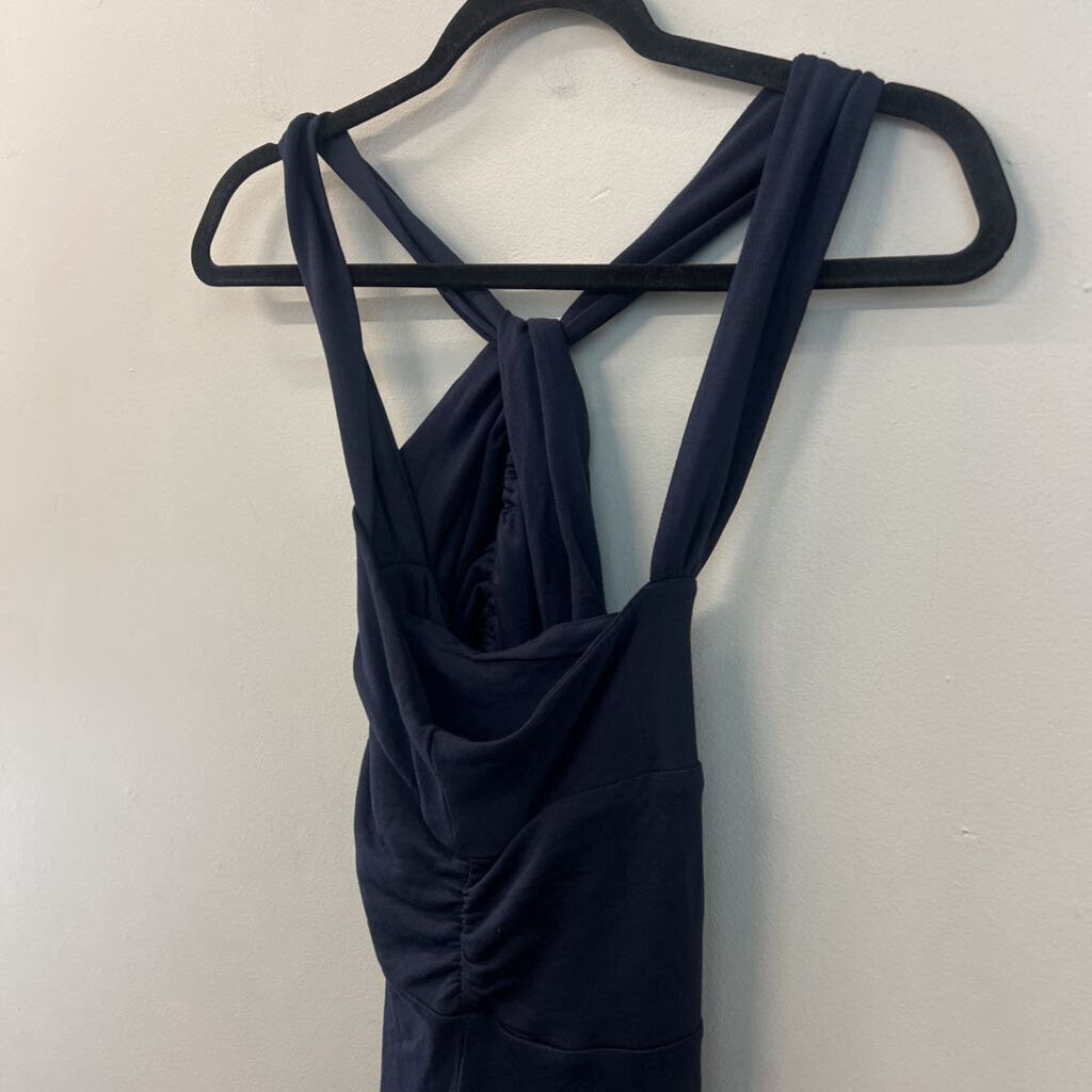 Cabi Navy Halter Neck Dress Large
