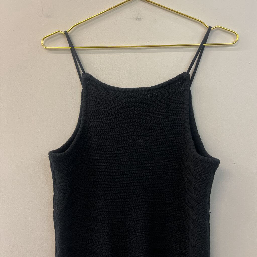 House of Harlow Black Knit Maxi Dress Large
