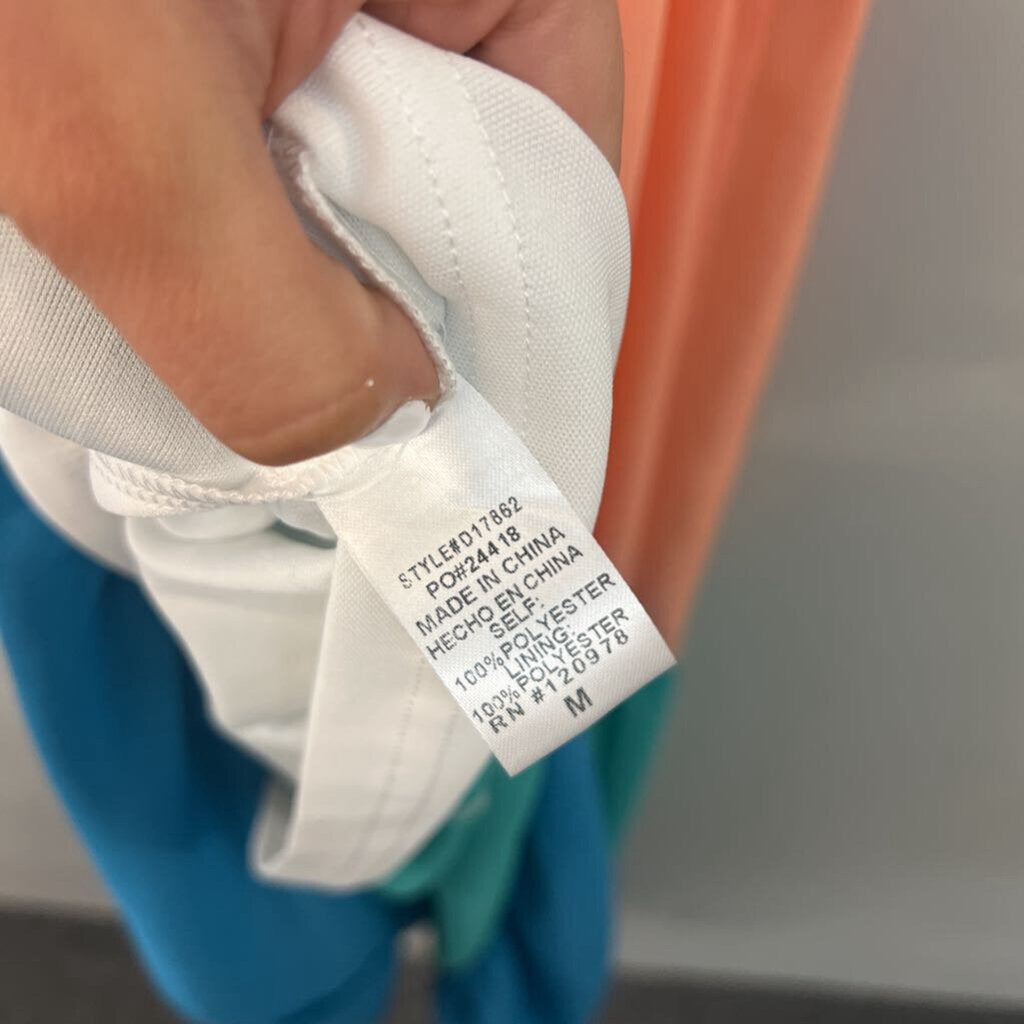 Entro Multi Color Block Maxi Dress Medium