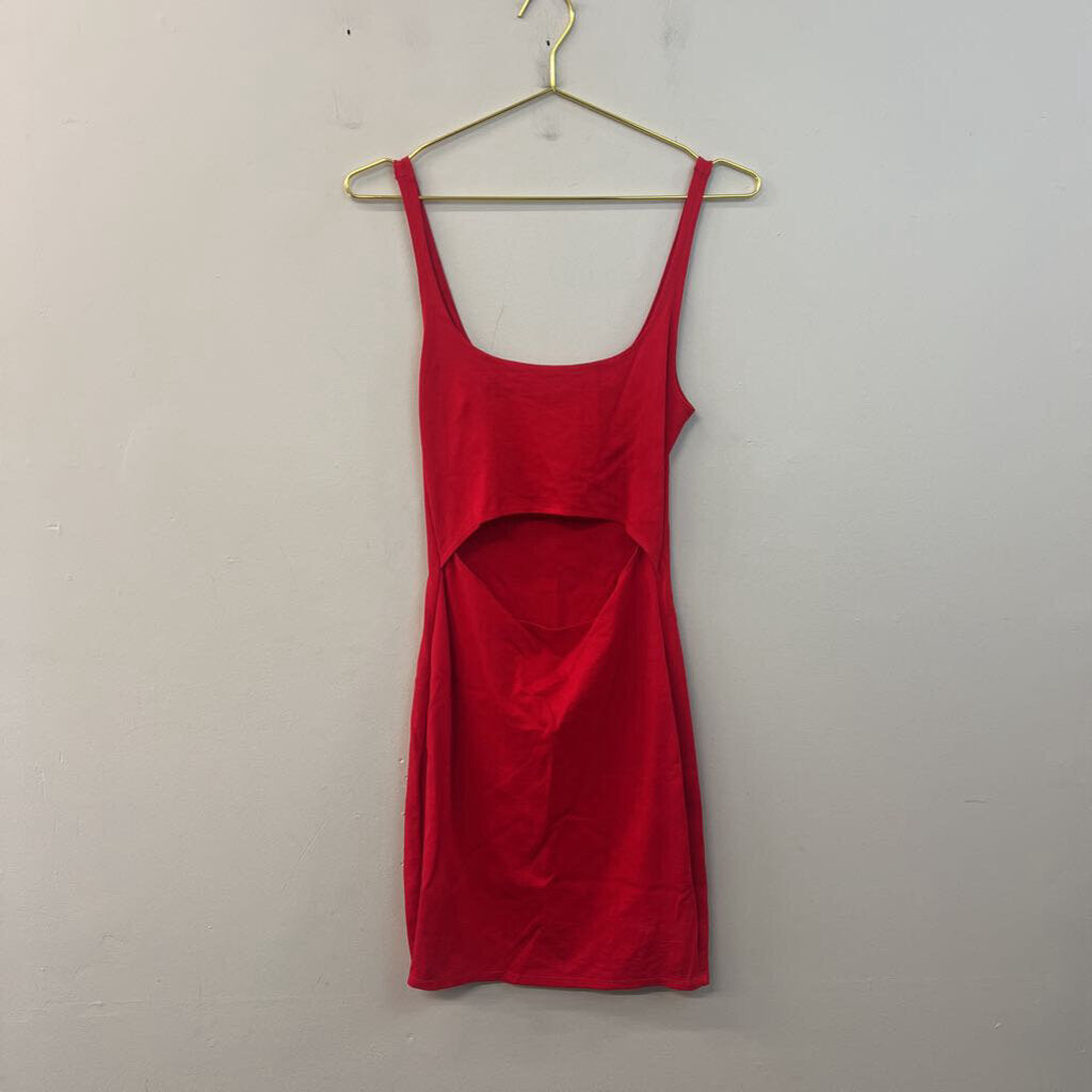 Rolla Coster Red Cut Out Front Tank Dress Medium