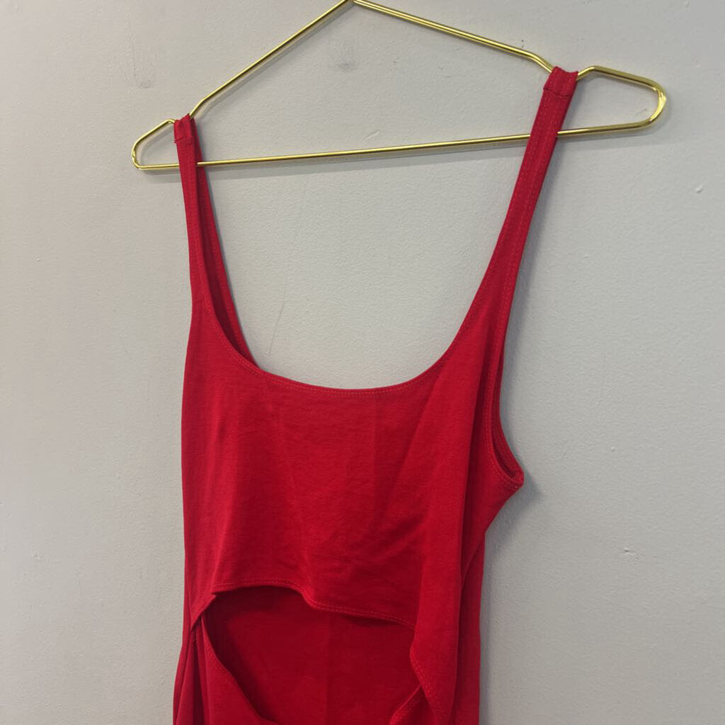 Rolla Coster Red Cut Out Front Tank Dress Medium