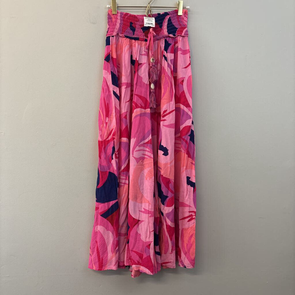 True Destinations Oversized Flower Print Pants Small
