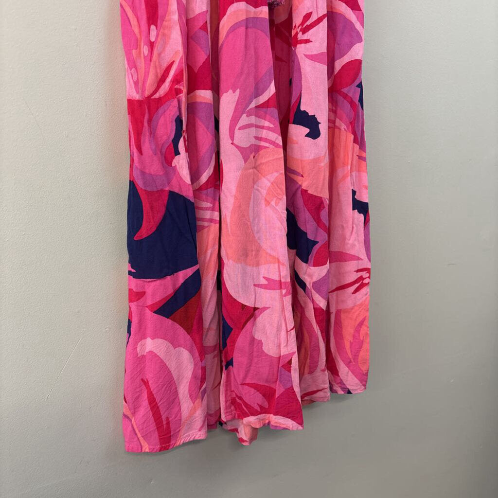 True Destinations Oversized Flower Print Pants Small